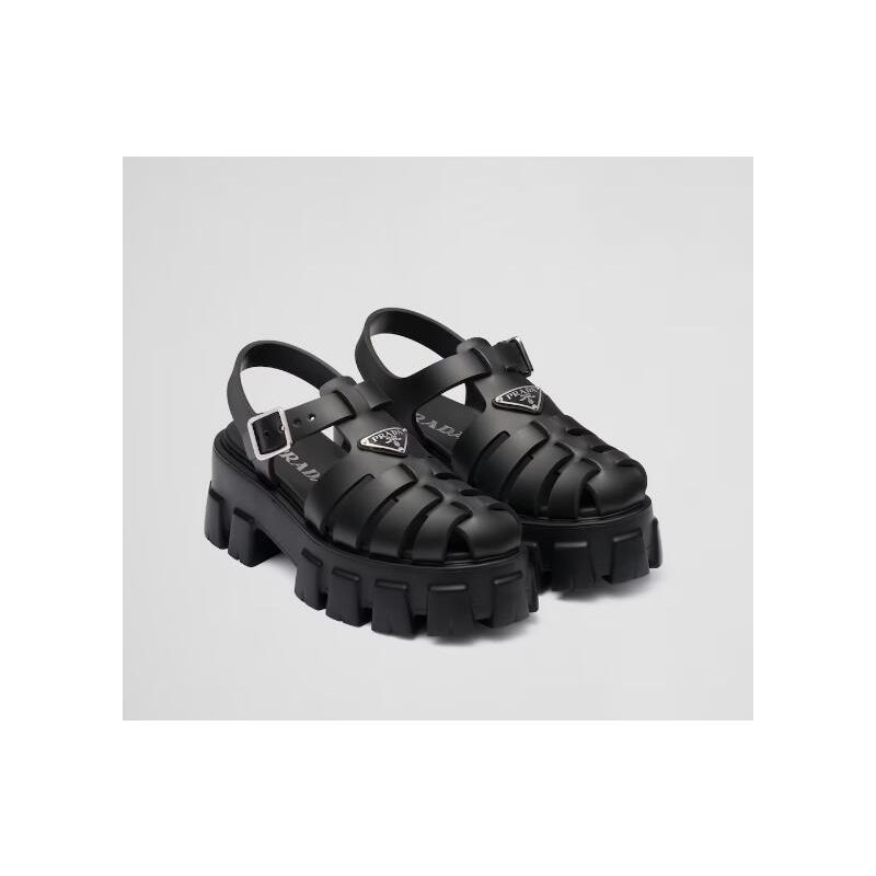 Prada Rubber Monolith sandals, 35-41