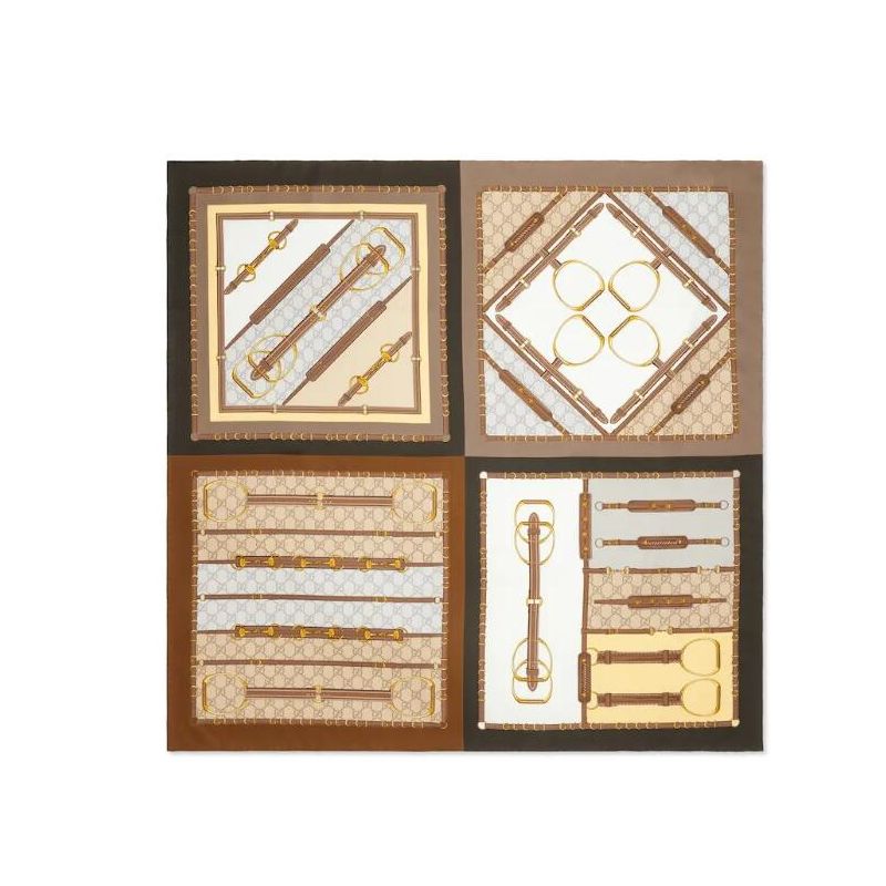 Gucci Square Silk Scarf