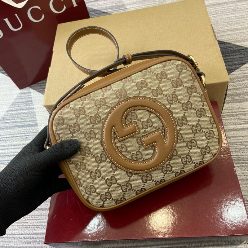 Gucci Blondie Mini Shoulder Bag- Beige and brown 