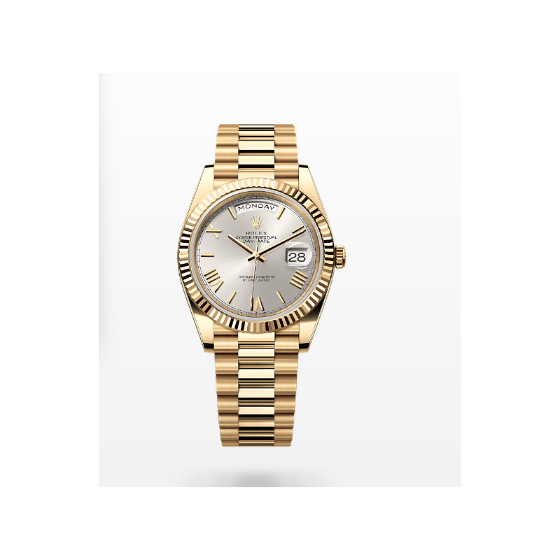 Rolex Day-Date 40mm, Oystersteel, 18K yellow gold