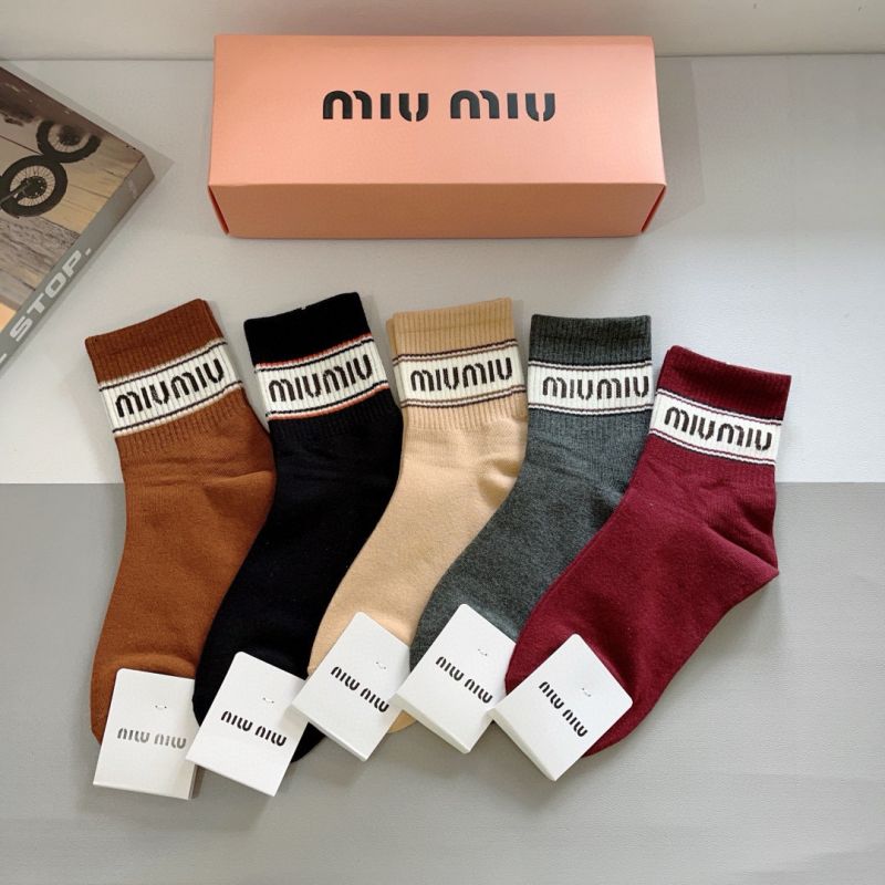Miu Miu socks ( 5 pairs)
