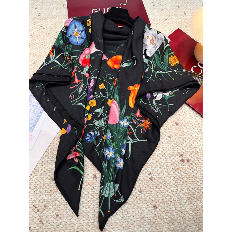 Gucci Classic Cashmere and Silk Shawl 