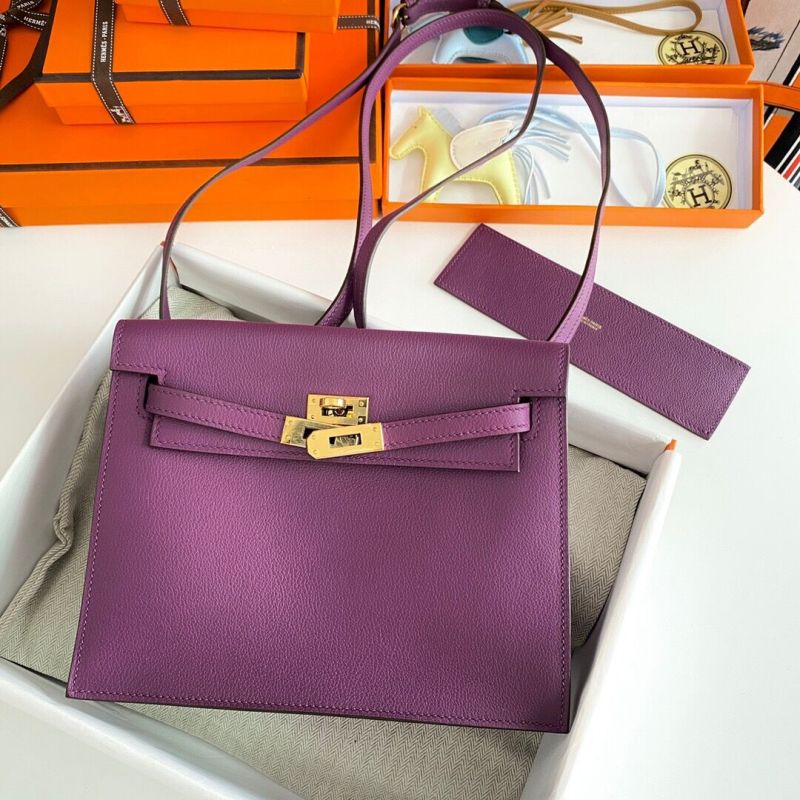 Hermes Kelly Danse Shoulder Bag-Anemone