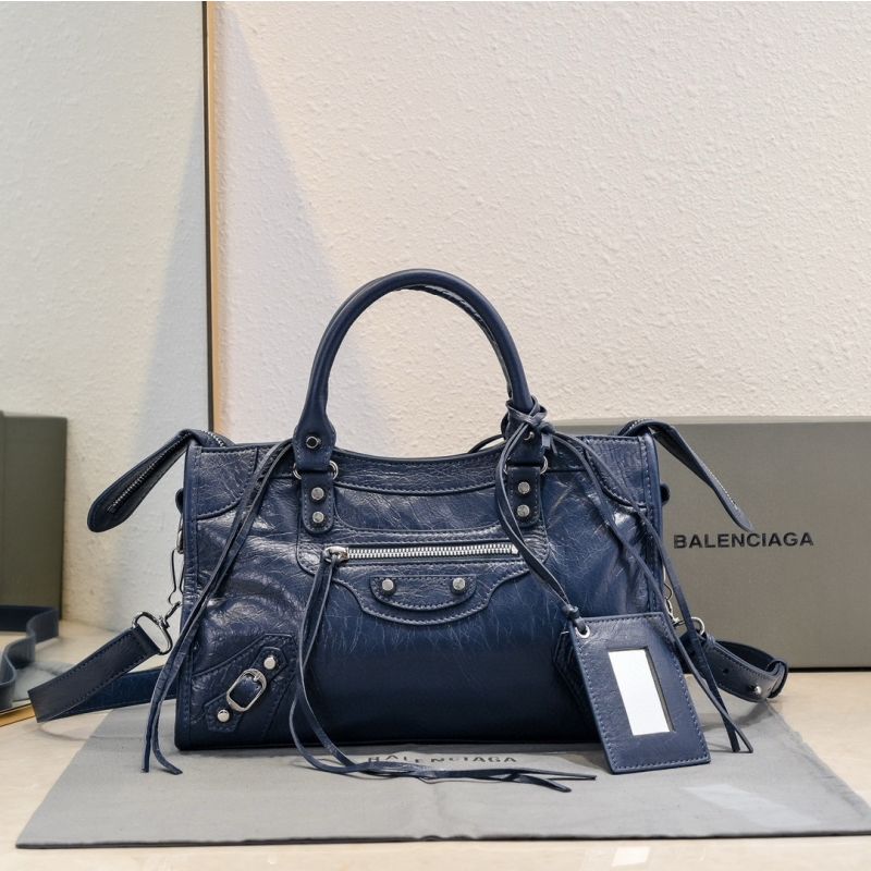 Balenciaga Le City Small Handbag-Dark blue
