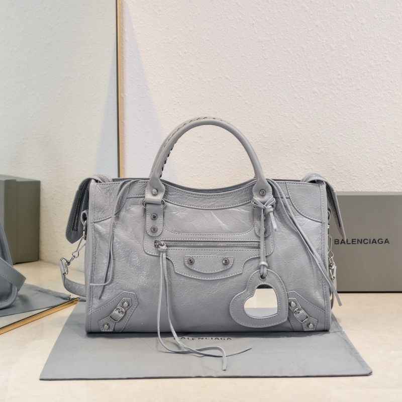 Balenciaga Le City Medium Handbag-Light Grey