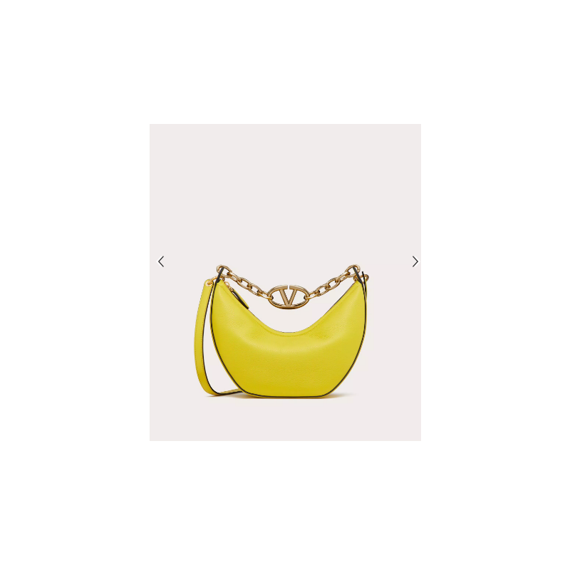  Small Vlogo Moon hobo in grainy calfskin 