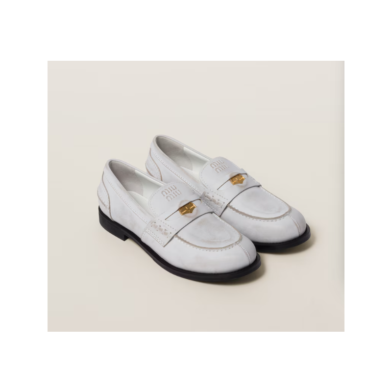 Miu Miu leather loafers