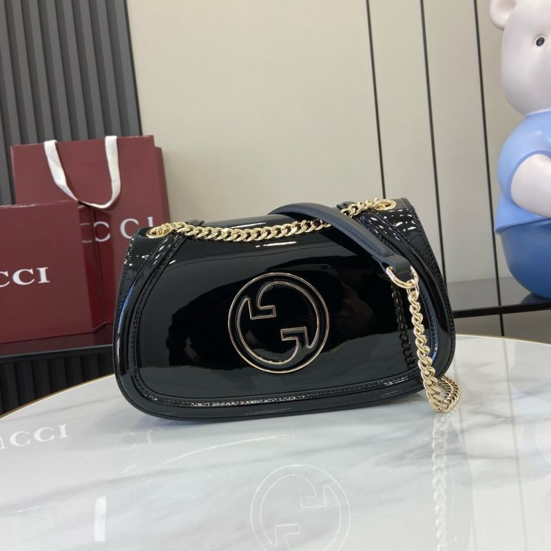 Gucci Blondie Small Shoulder Bag- Black 