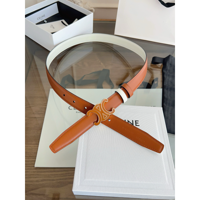 Celine Triomphe Reversible Belt 25mm 