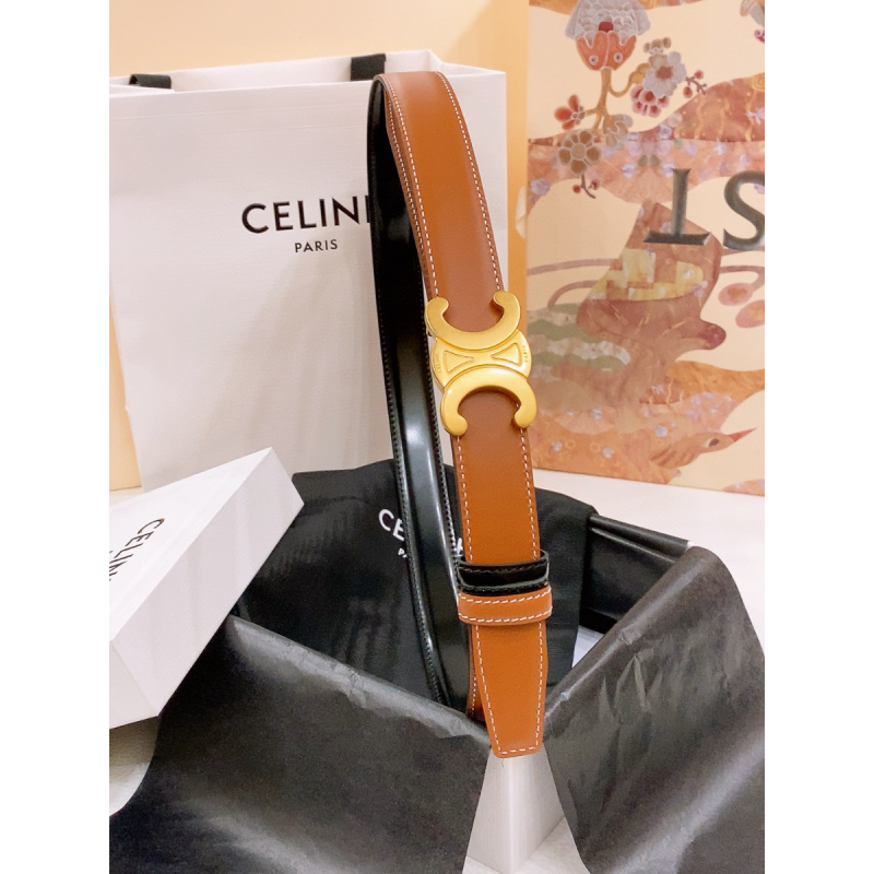 Celine Triomphe Reversible Belt 25mm