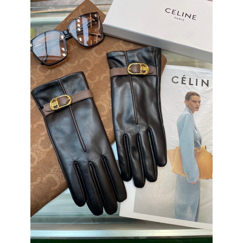 Celine leather Gloves
