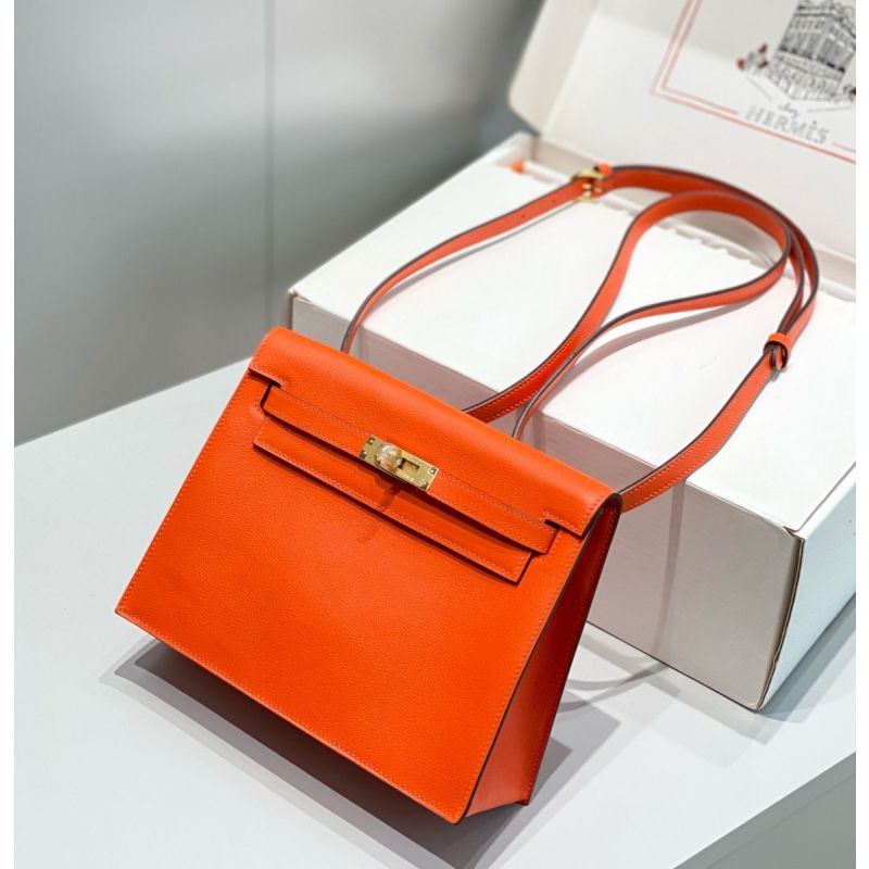 Hermes Kelly Danse Shoulder Bag-Orange 