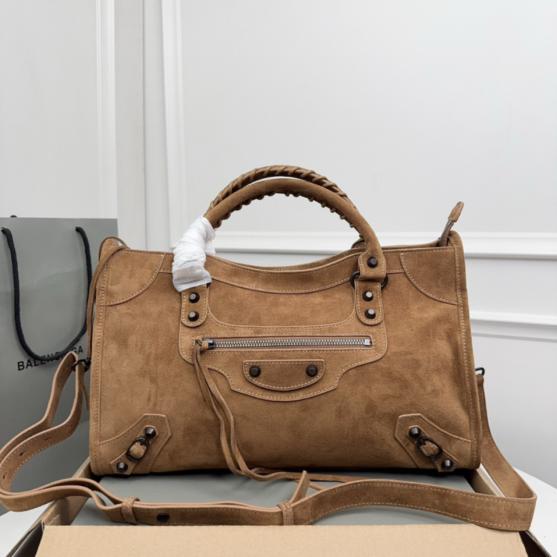 Balenciaga Le City Medium Handbag-Camel