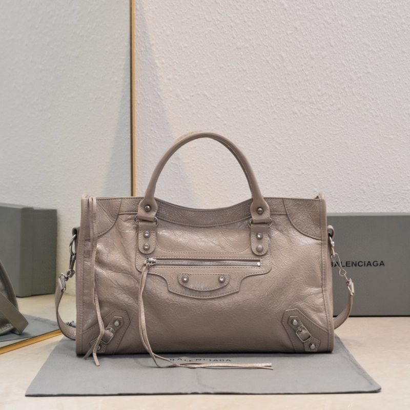 Balenciaga Le City Medium Handbag-Stone beige